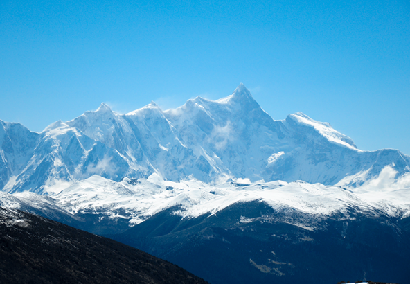 珠穆朗玛峰美景图图片