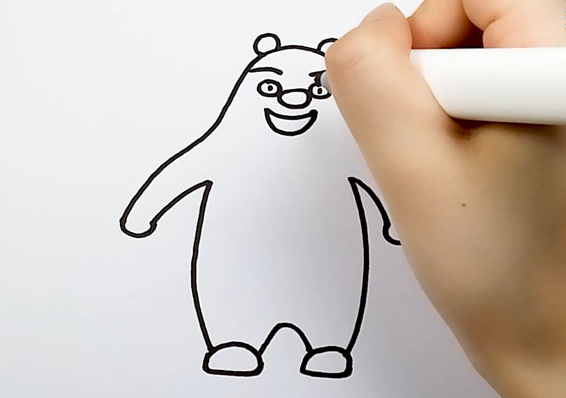 熊大怎么画简单画法图片