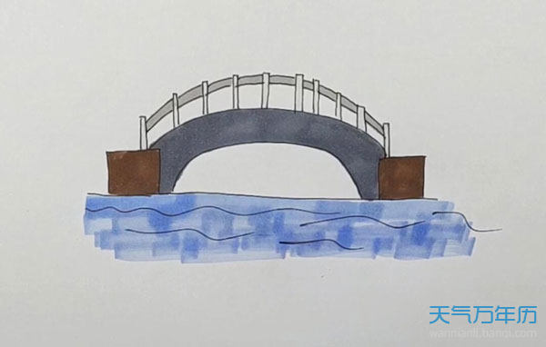 小龙湾桥简笔画图片