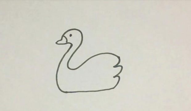 小鹅的画法图片