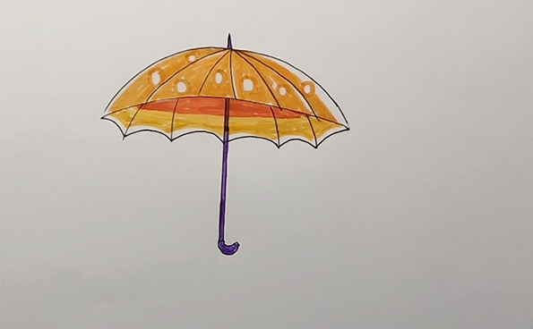 夏天的伞简笔画图片