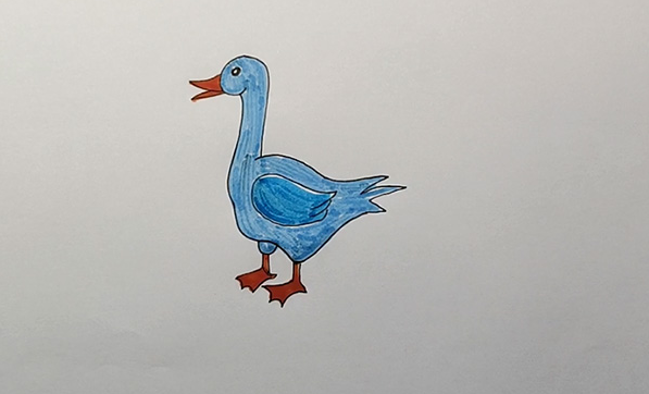 鸭简笔画怎么画鸭的简笔画步骤图解教程