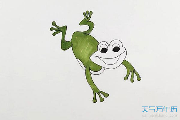 画青蛙的简笔画怎么画 画青蛙的简笔画步骤图解教程