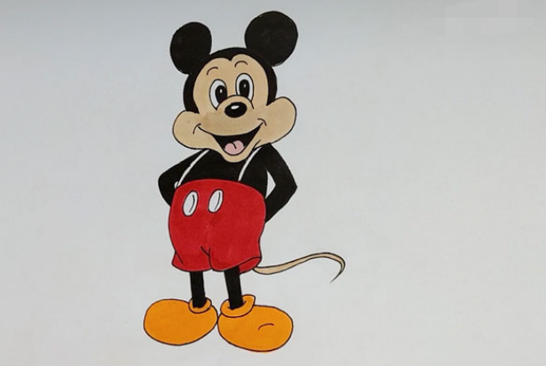 米奇老鼠简笔画彩色图片
