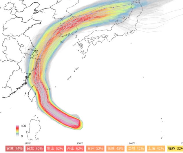 18號颱風米娜將進東海 國慶節會去江浙滬登陸嗎