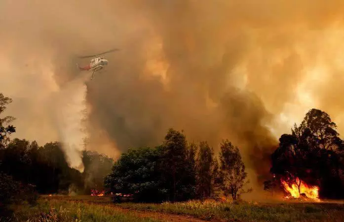 澳大利亚森林火灾过火面积10万公顷持续向太平洋输送烟雾