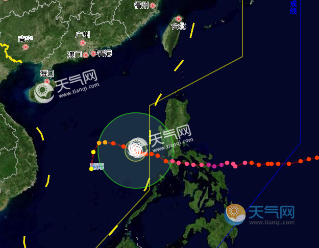 北冕台风蓝色预警发布:28号台风穿过菲律宾强度减弱