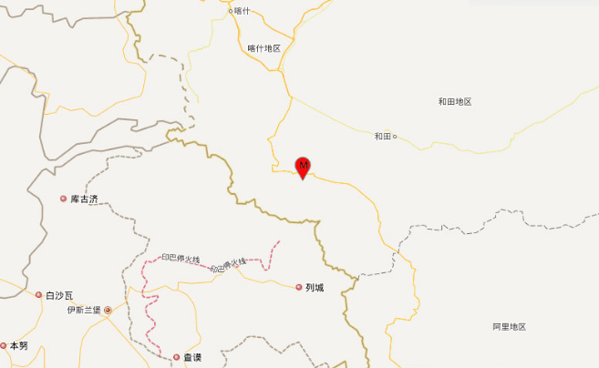 2020新疆地震最新消息今天 新疆和田皮山县发生3.0级地震