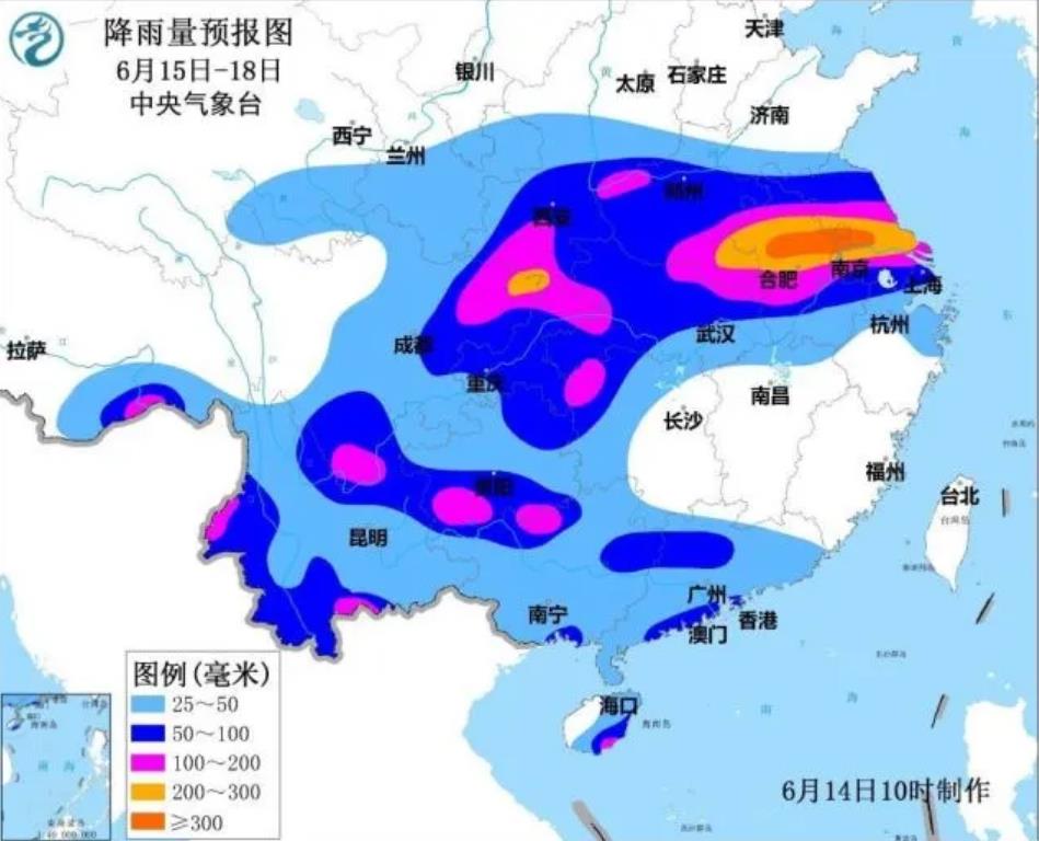 南方梅雨再度疯狂江苏安徽是下一轮大雨重点