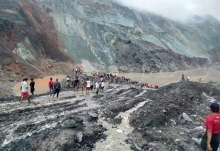缅甸一翡翠矿区塌方约200人被埋 目前死亡人数上升至113人