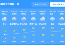 陕西未来三天大雨如注 延安将是暴雨频发区