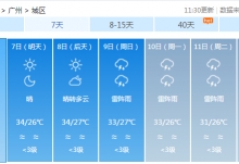 广东今日雨势减弱 粤西地区仍是大雨倾盆