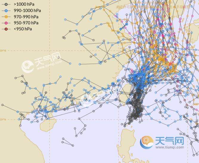 2020年8号台风巴威路径实时发布系统 预计23日生成或影响江苏山东