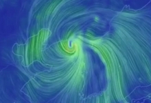 2020年最强台风“巴威”登陆 丹东已是疾风骤雨场面