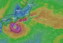 14号台风灿鸿最新发展情况  将于今天夜间变性为温带气旋