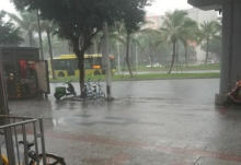 海南今日雨水不断 东部地区局部有暴雨