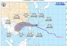 20号台风最新消息台风路径图 台风艾莎尼预计6日进入南海