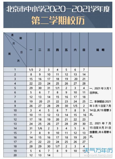 2021年寒假放假安排時間表北京 北京寒假放假多少天2021中小學