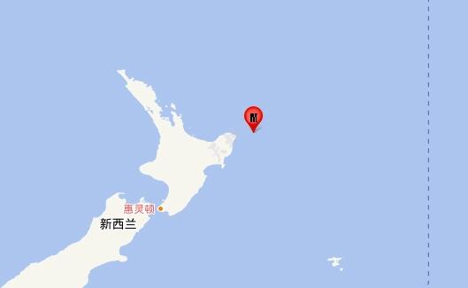 新西兰附近海域发生6.1级地震 目前地震未触发海啸警报