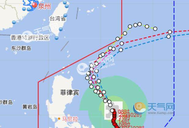 福建台风网2号台风舒力基路径图 受外围影响福建部分海域大风明显