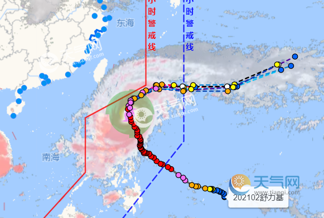 2号台风舒力基最新实时路径图发布 台风舒力基影响台湾海峡等海域