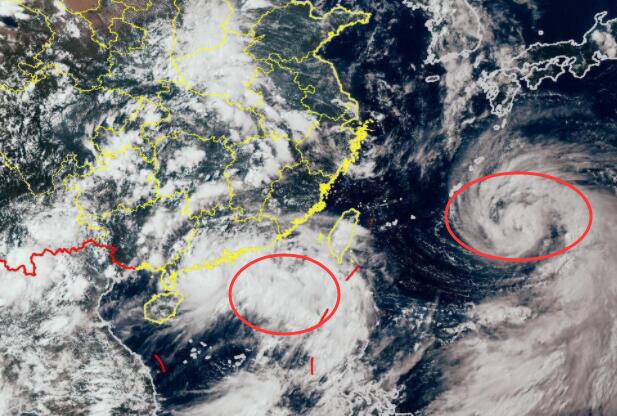 双台共舞7号将给广东和南海北部带来风雨 6号“烟花”最强可达强台风级别