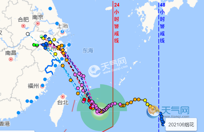 温州台风网台风路径图最新 台风烟花或达超强台风级