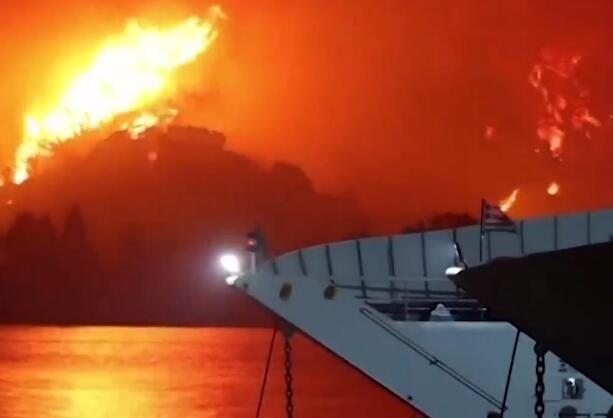 希腊山火最新消息：造成至少两人死亡数十人受伤