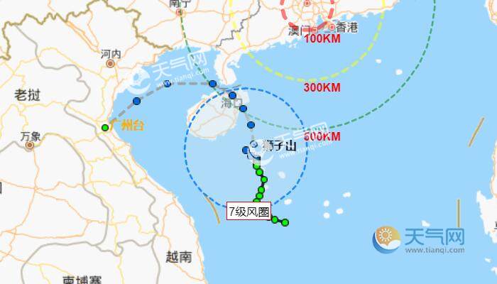 17号台风狮子山路径最新走向图 台风路径实时发布系统路径趋势