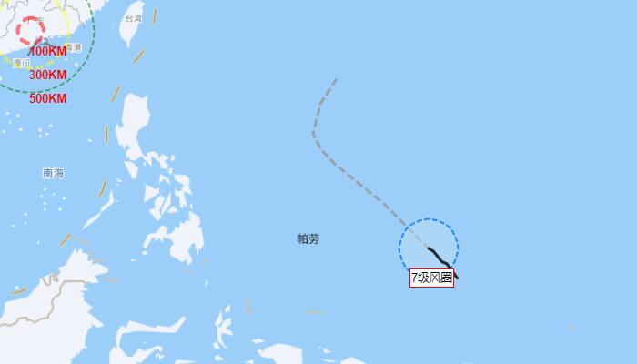 广州1号台风路径图：“马勒卡”对广州无影响天气晴好