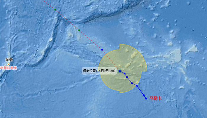 2022年1号台风最新消息路径图 台风马勒卡最新路径实时图(持续更新)