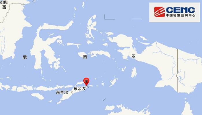 帝汶岛附近海域发生6.4级地震 会引发海啸吗