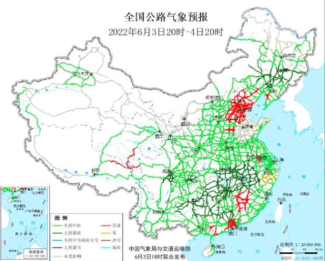 2022全國交通天氣最新預報：6月4日高速路況最新實時查詢