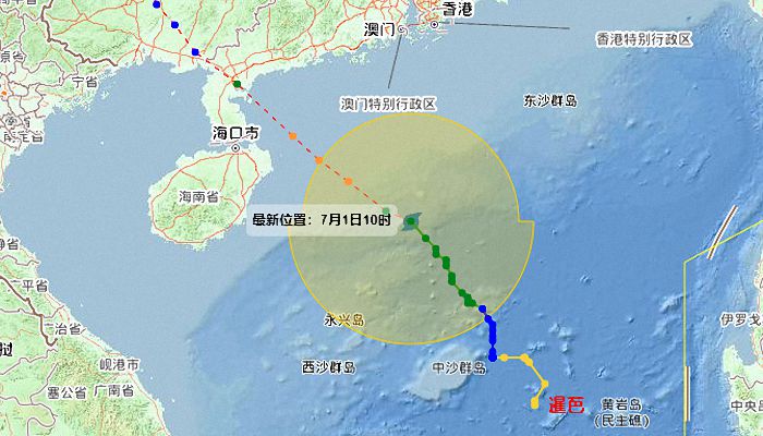 2022年海南台风实时最新消息 海南省气象局发布台风三级预警
