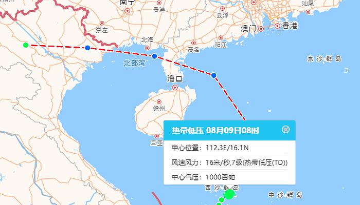 7号台风温州台风网台风路径图 木兰路径实时发布系统最新路径趋势