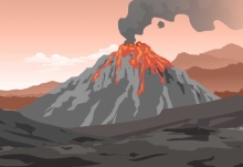 意大利斯特龙博利火山连续两日喷发 大量熔岩流入大海