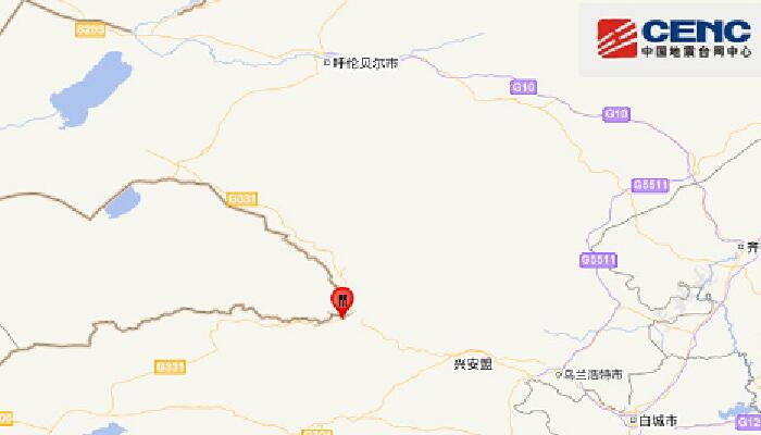 2月14日内蒙古地震消息：锡林郭勒盟东乌珠穆沁旗发生3.6级地震