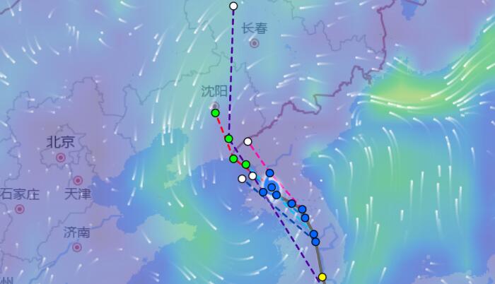辽宁台风网实时路径图发布 台风卡努今夜进入辽宁或者消散