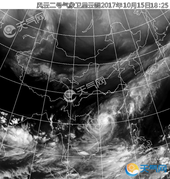 台风卡努卫星云图实况 20号台风卡努高清卫星云图