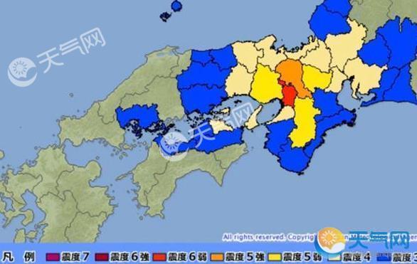 日本大阪地震5.9级 目前1名女童死亡17人受伤