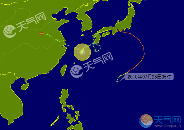 2018台风云雀路径图十二号台风最新动态走位图集