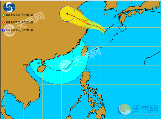 2018台风云雀路径图 十二号台风最新动态走位图集